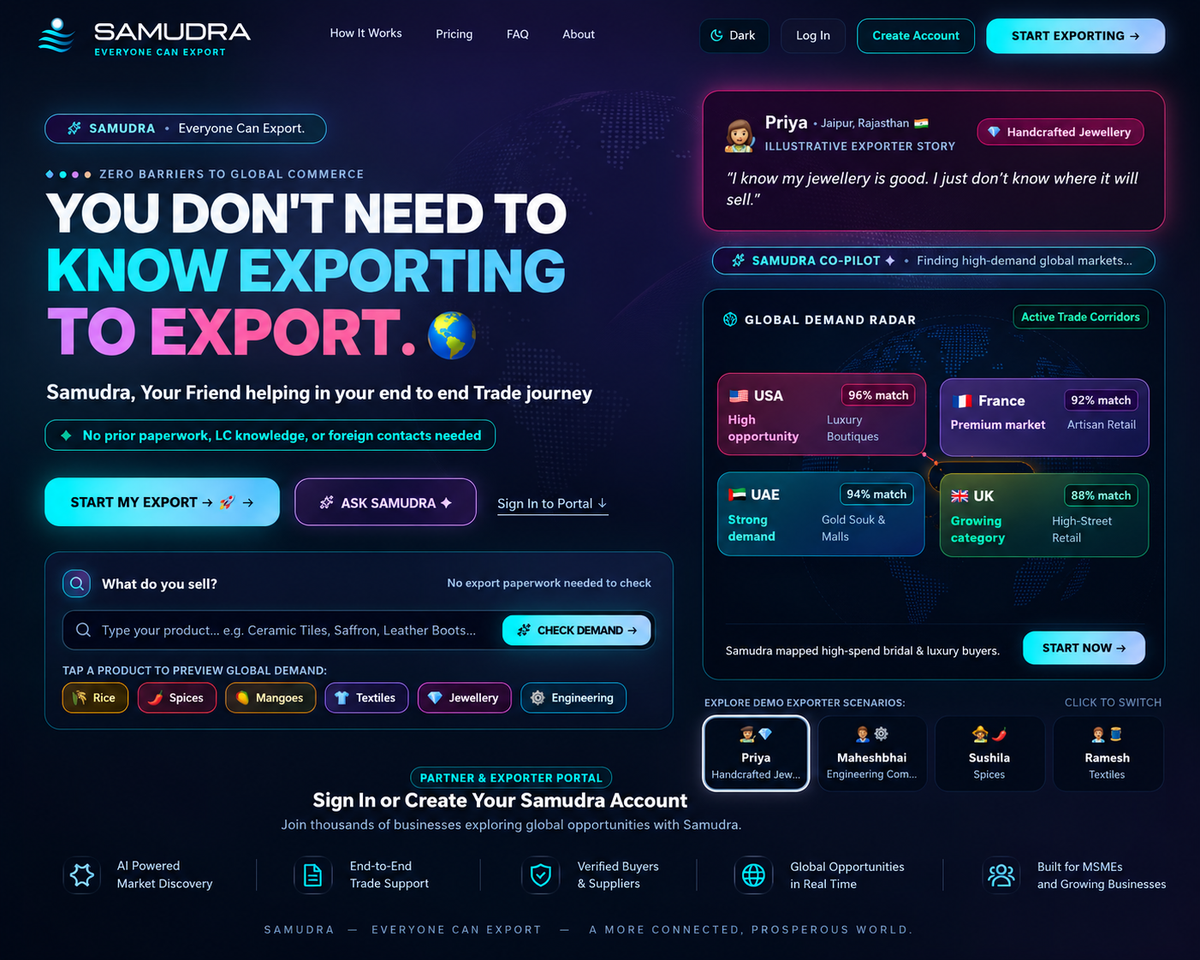 Sign Up Home page